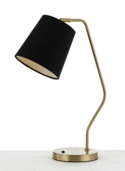 JODY TABLE LAMP - Brass/Blk - Click for more info